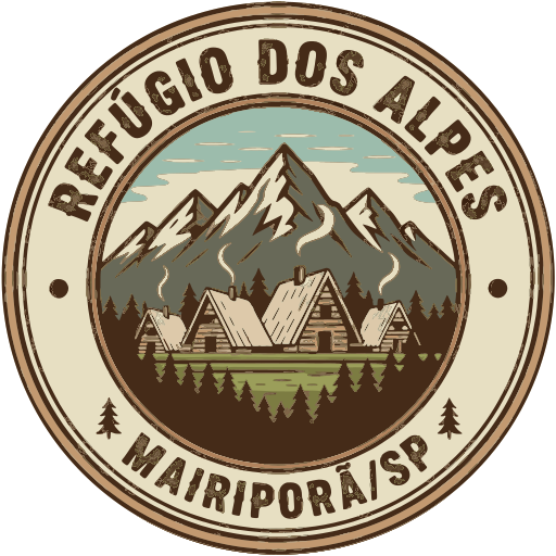 Selo do Refúgio dos Alpes Mairiporã — montanhas e chalés A-Frame
